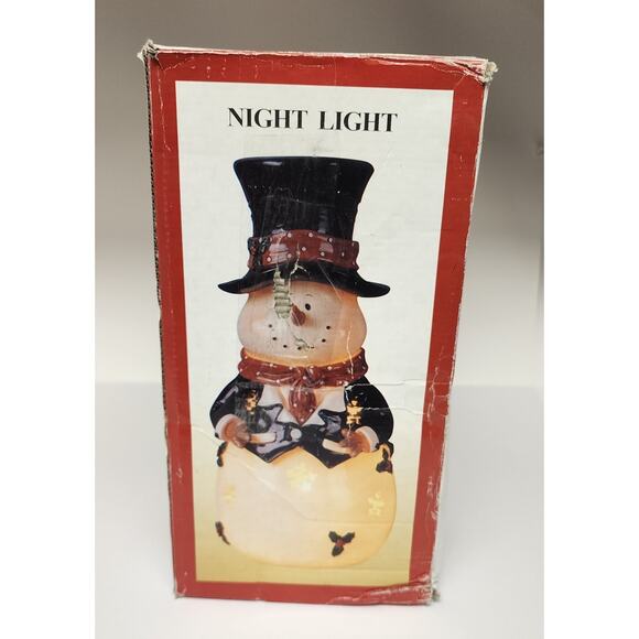 Lincolnshire The Original Tuxedo Snowman luminary-10" Lantern - Picture 13 of 15